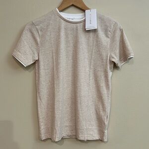 Denim & Flower Ricky Singh Boys Size 9/10 Tan Short Sleeve